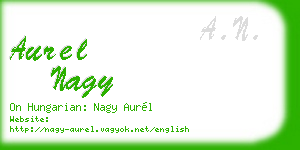 aurel nagy business card